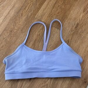 Purple Y-flow sports bra